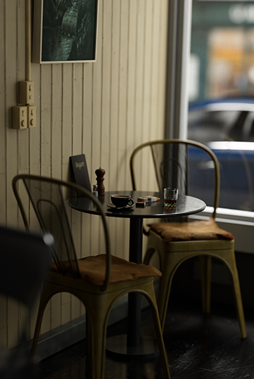 Café (C4D R25 Redshift)